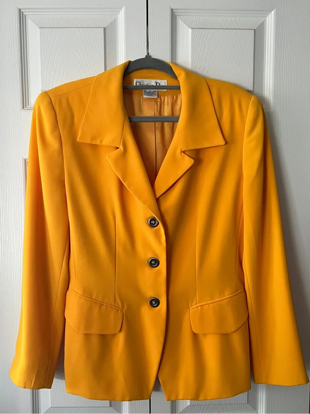 Dior Bright Yellow Tailored Blazer
